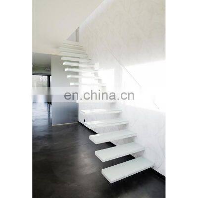 interior home house customized granite floating stairs design