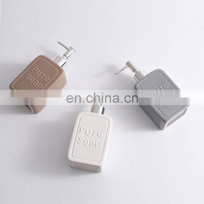 Wholesale printed bathroom sets ceramic liquid soap dispensers