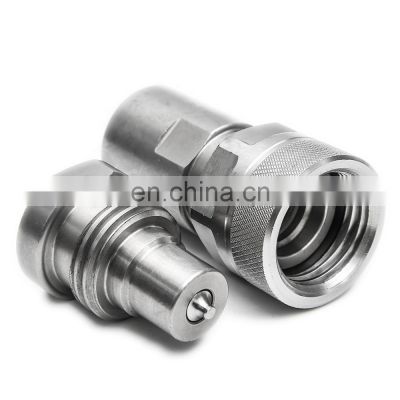 Stainless steel heavy duty screw-on couplers Screw To Connect Hydraulic Quick Coupling