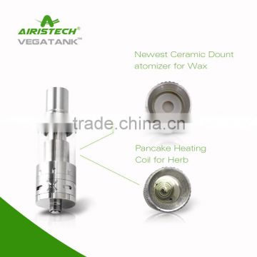 2016 authentic new mini low ohm vapor tank wax and herb e cig tank for box mod made in china