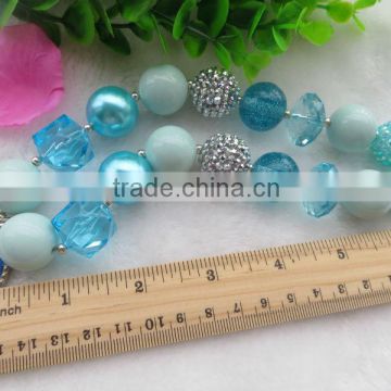 Various of color character pendant chunky bead necklace wholesale frozen chunky necklace