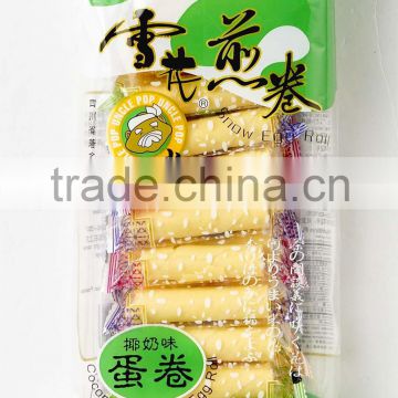 Chinese Uncle Pop snacks (coconut flavor)150g snow egg roll wafer