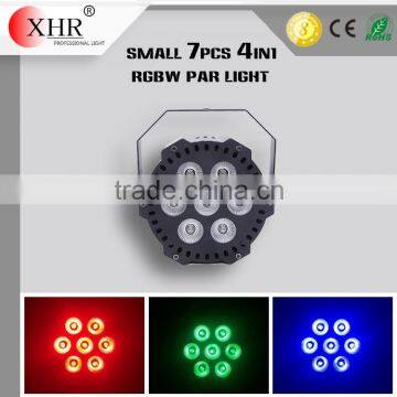 7 pcs LED Par Light,10 RGBW 4in1 Stage Lighting,Concert Strobe Par Light