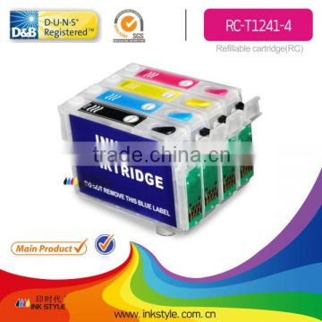 Inkstyle T1241-T1244 / 4Color Refillable Cartridge for Epson Workforce 320