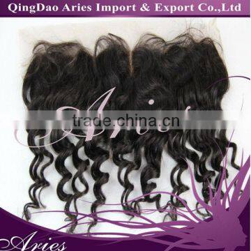 12" Virgin Brazilian Hair 13x2 " Lace Frontal Closure (Natural Straight)