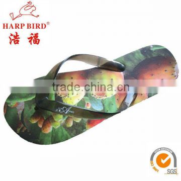 New Fashion Girls And Ladies Heat Transfer Printing Flat Customize Slippers