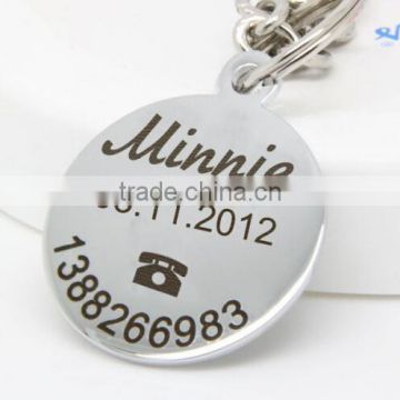 High Quality Big Dog ID Stainless Steel Custom Engraved Tags ( 55mm X 30mm )