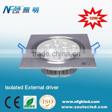Square LED Ceiling 12W Light for commercial lighting usage LED Downlights