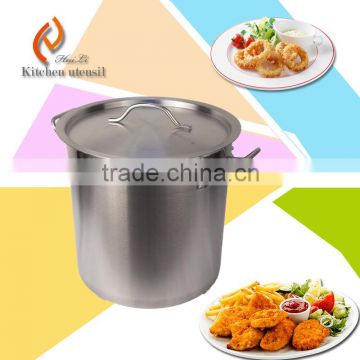 100L large capactiry large size CE approved comercial kitchen SUS stock pot with double-ply bottom for restaurant hotel