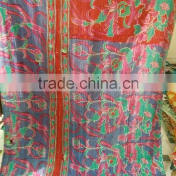 Reversible 100% Cotton Kantha Quilts Lot Online Wholesale Shop