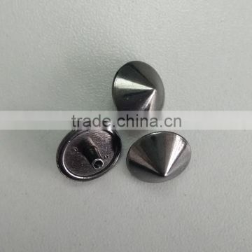 Gun color decorative zinc alloy spike rivets for garments shoes