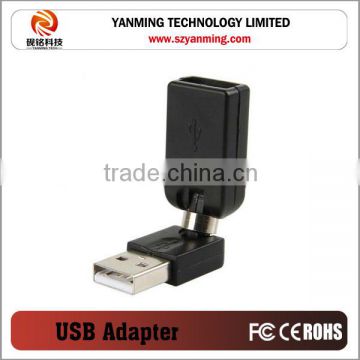360 degree rotable usb adapter male to female