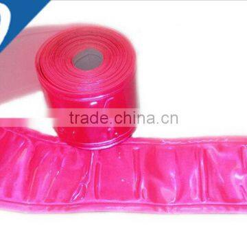 2 Inch Witdh Pink Reflective & Fluorescent PVC Gloss Tape for Sew On