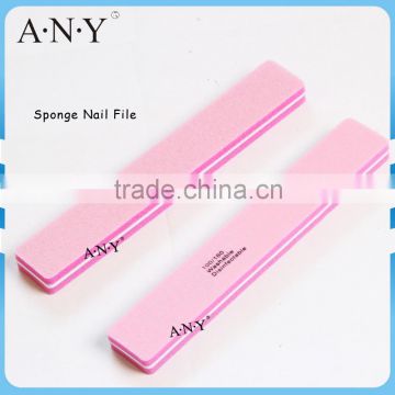 Nail Care Polishing Wide Pink Sanding Sponge Nail File 100/180 Grit                        
                                                Quality Choice