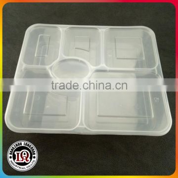 Disposable Microwave Safe 6 compartments Food Container