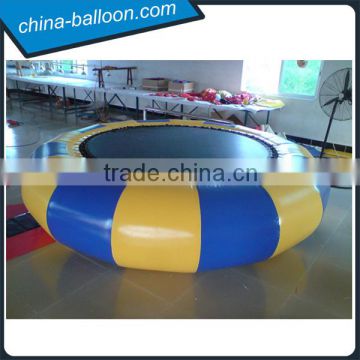 Exciting inflatable water trampoline float, cheap inflatable trampoline for adults