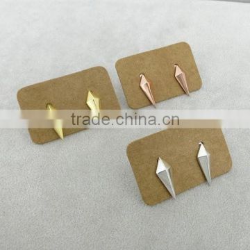 Wholesale Alibaba China Sterling Silver Triangle Shaped Stud Earring
