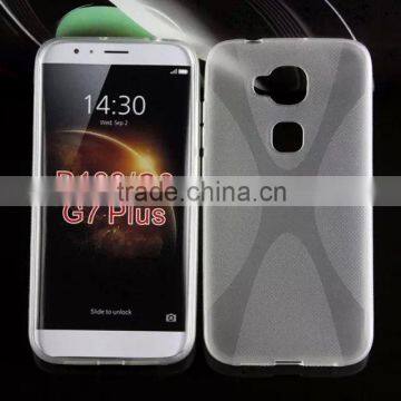 Cell phone accessory "X" Line Design Frosted Surface Soft TPU Pudding Case for huawei d199 tpu cover factory price