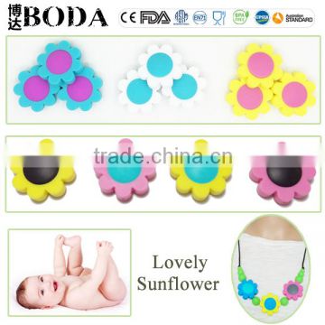 Manufacturer price Sunflower silicone teething toys