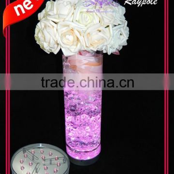 Unique battery operated wedding table centerpiece light base led uplighter vase light