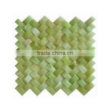 Price for ming green marble mosaic tile from factory direct selling