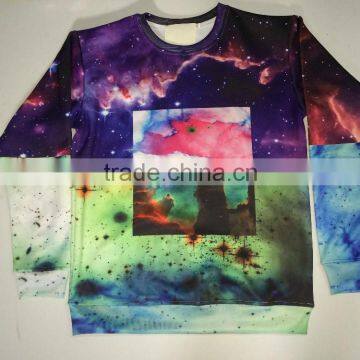 2015 new design100 % polyester all over print sweatshirt
