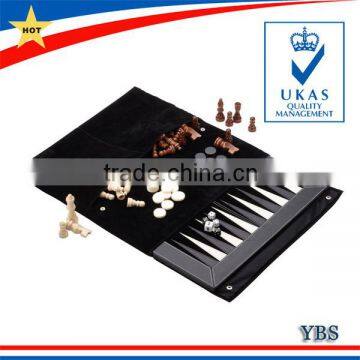 Deluxe Backgammon Board Leather Backgammom Set