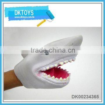 Eco-friendly soft pvc hand puppet shark type