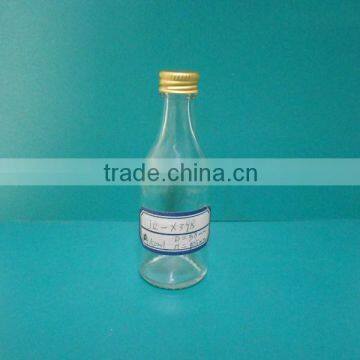 50ml mini glass fruit juice bottle