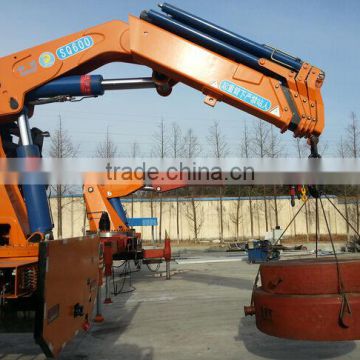 30 ton knucle boom truck mounted crane for sale,SQ600ZB4,high quality