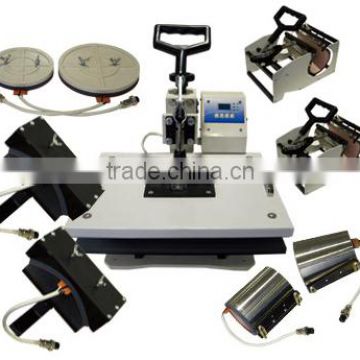 China factory sale Sublimation digital combo heat transfer press 9 in 1
