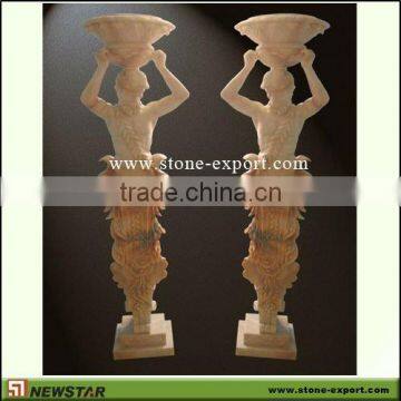 Marble Column Statue