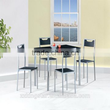 Modern Design MDF Table Top Dining Set With 4 Chairs