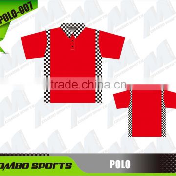 Wholesale own design fashion custom striped polo shirt uniforms for litter girls