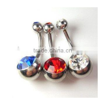 316L stainless steel navel body piercing jewelry belly bar curved barbell navel rings piercing
