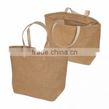Excellent quality low price jute shopping bag with logo