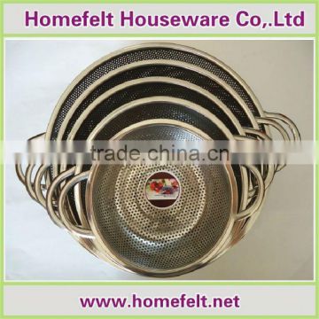 2014 hot selling stainless steel long handle colander