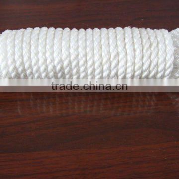 3-strand twist white pp plastic rope