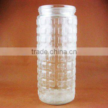Glass storage jar