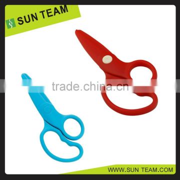 CS015 5" New full plastic security kids scissors