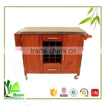 Top Promotional Hotel Bamboo Dining Trolley