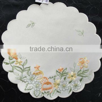 100% polyster embroidery and cutwork easter placemat
