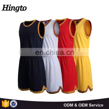Wholesale blank basketball uniform college jersey design