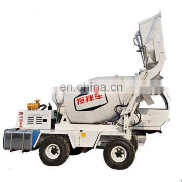 Automatic feeding mixer truck/ Self Loading Cement Mixing Mini Mobile Concrete Mixer Truck