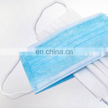 Custom biodegradable disposable 3 ply nonwoven medical face mask anti 3 ply earloop face mask