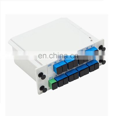 1x16 SC UPC Optical Single Mode LGX Module PLC Splitter 1*16 plc splitter 1x16 lgx plc box splitter