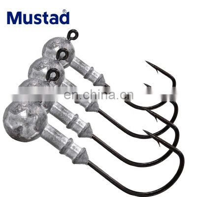 Jig Fishing Tackle Soft Lure Holder Pesca  High carbon steel Mustad fish hook with lead head