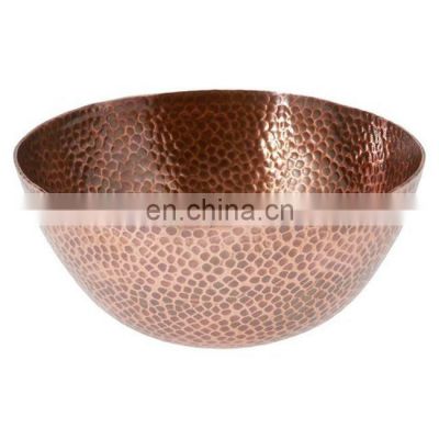 hammered shiny metal bowl