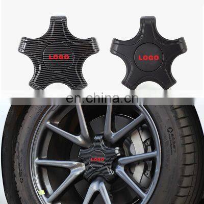 Factory Supply Auto Decoration Accessories Fashion Wheel Center Cover Hub Firm Five Jaw Cover For Tesla Model 3