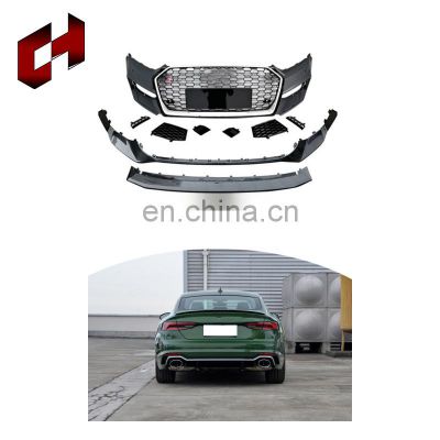 CH Hot Sale Perfect Fitment Bumper Plates Hood Spoiler Led Tail Lights Conversion Bodykit For Audi A5 2017-2019 To Rs5